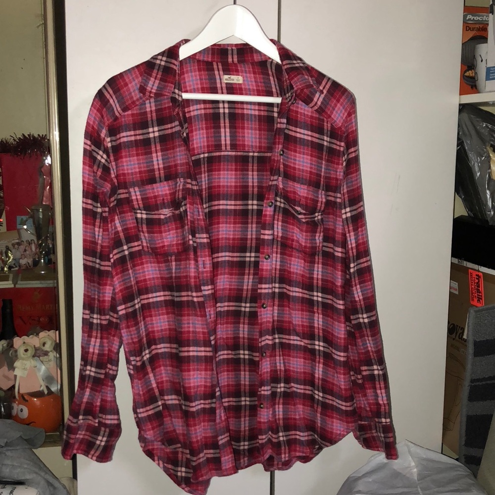 Hollister Pink Flannel